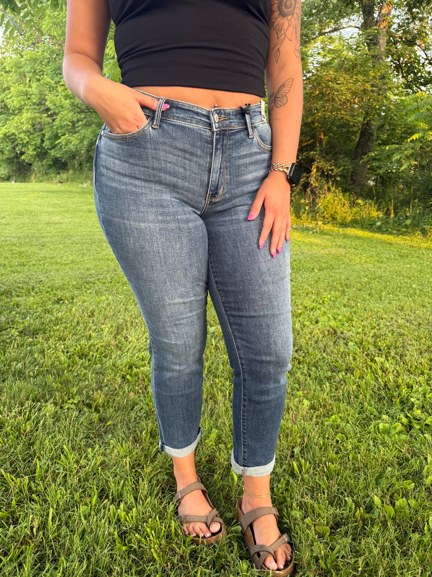 Judy Blue Cuffed Ankle Pants