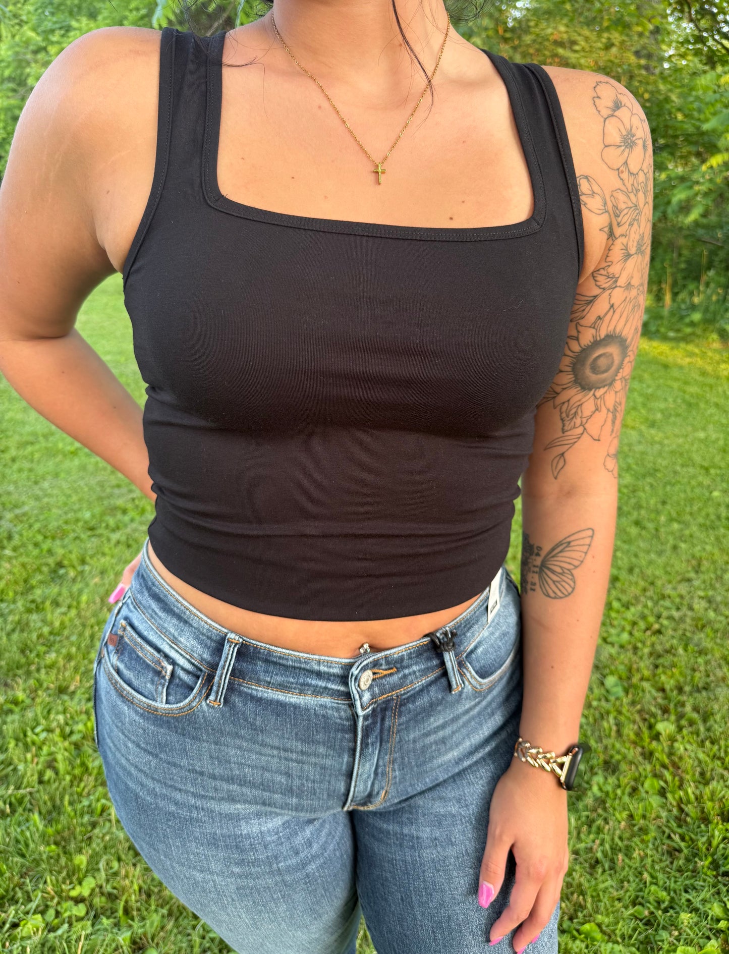 Square Neck Tank Top
