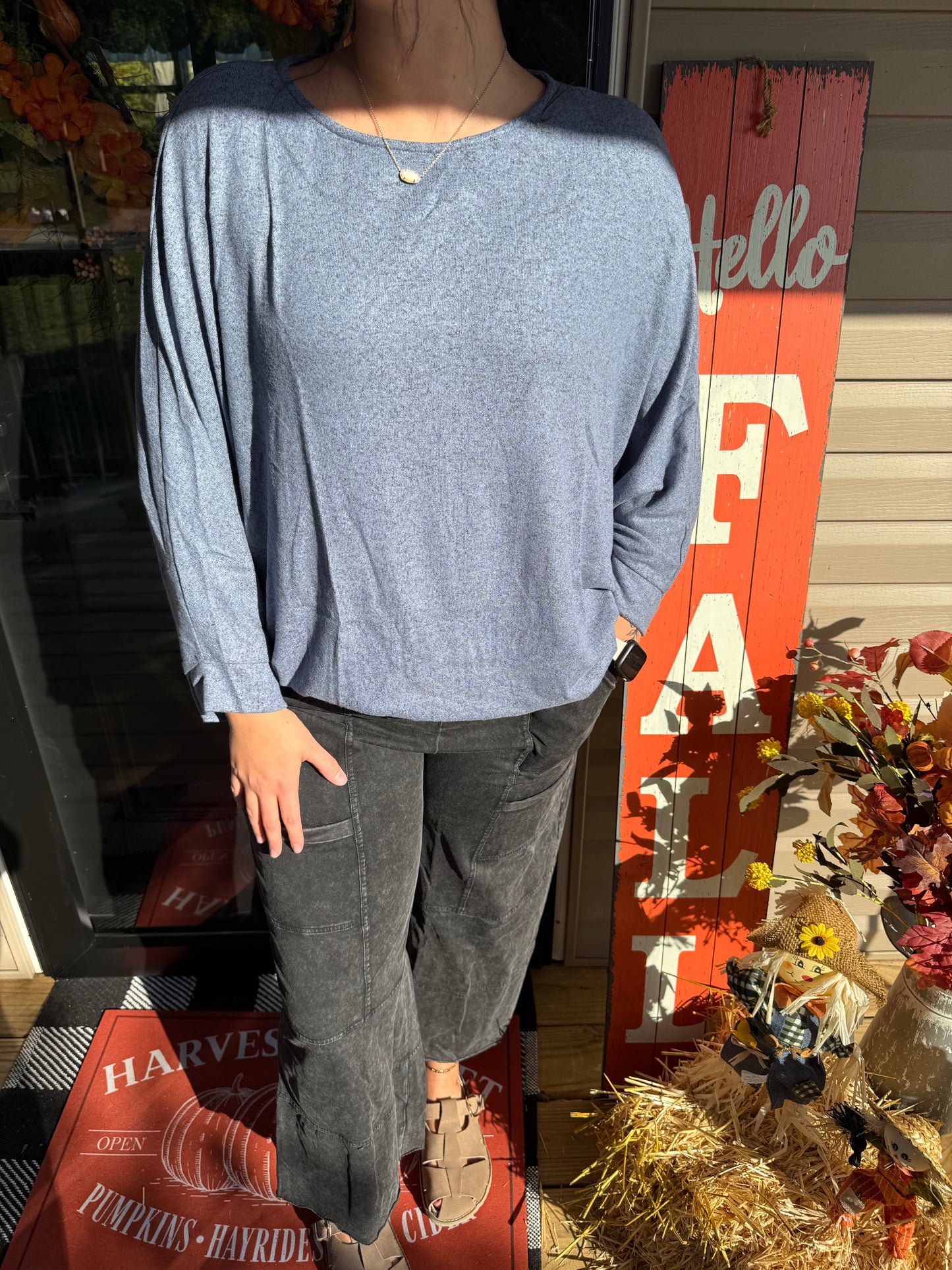 Fly With Me Batwing Sleeve Knit Sweater