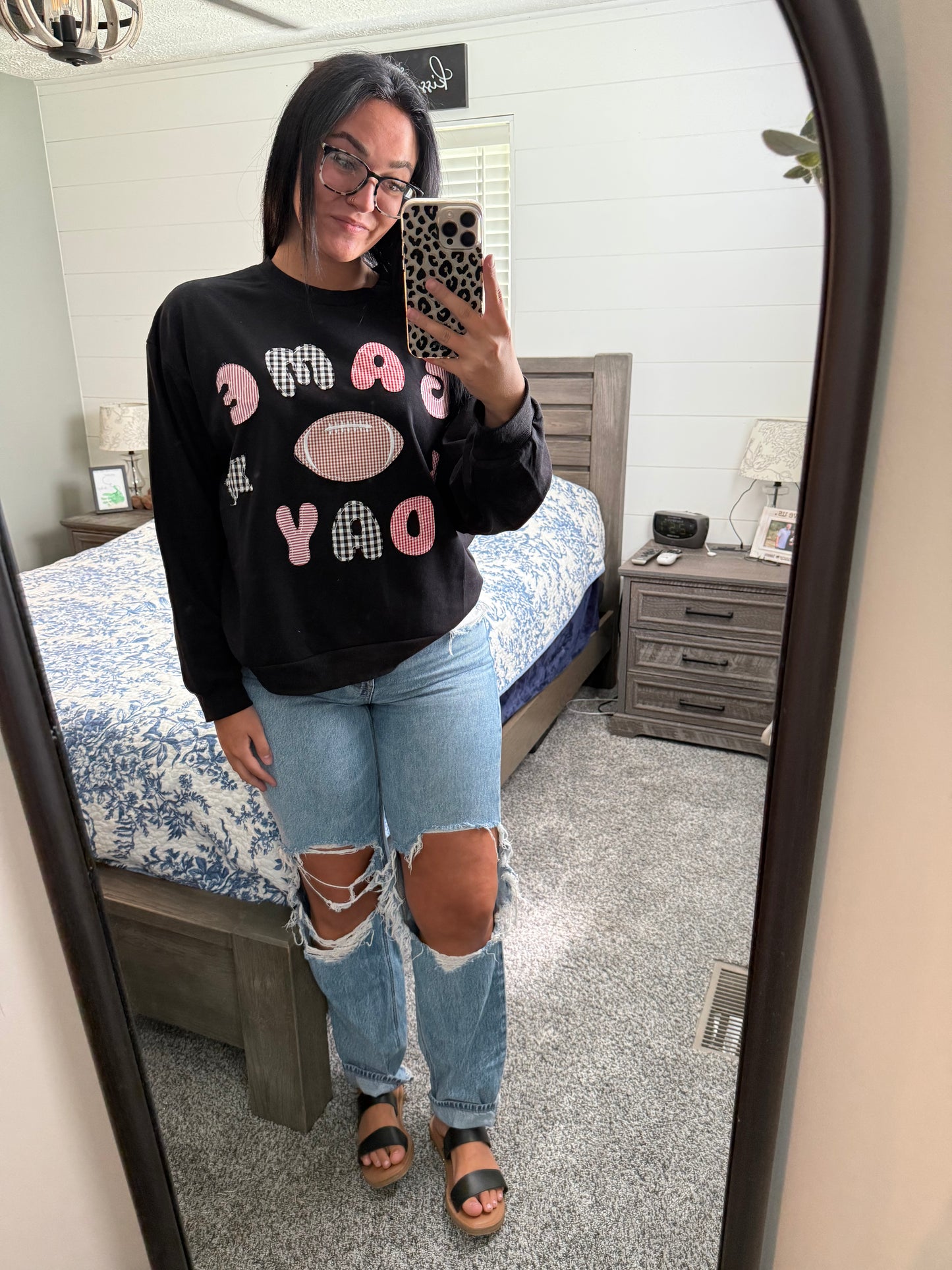 Preppy Game Day Crewneck