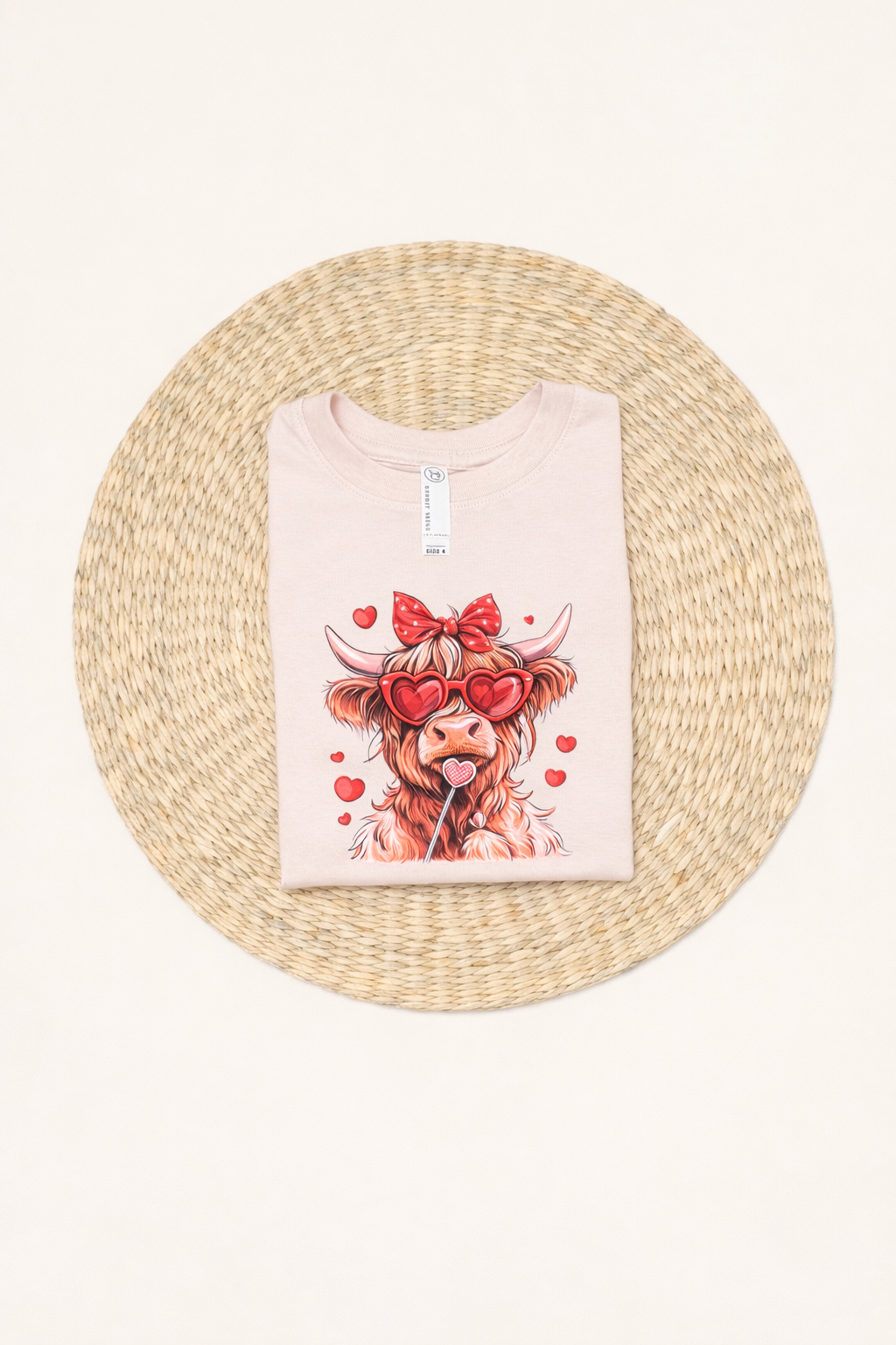 Valentine Cow Kid Tee