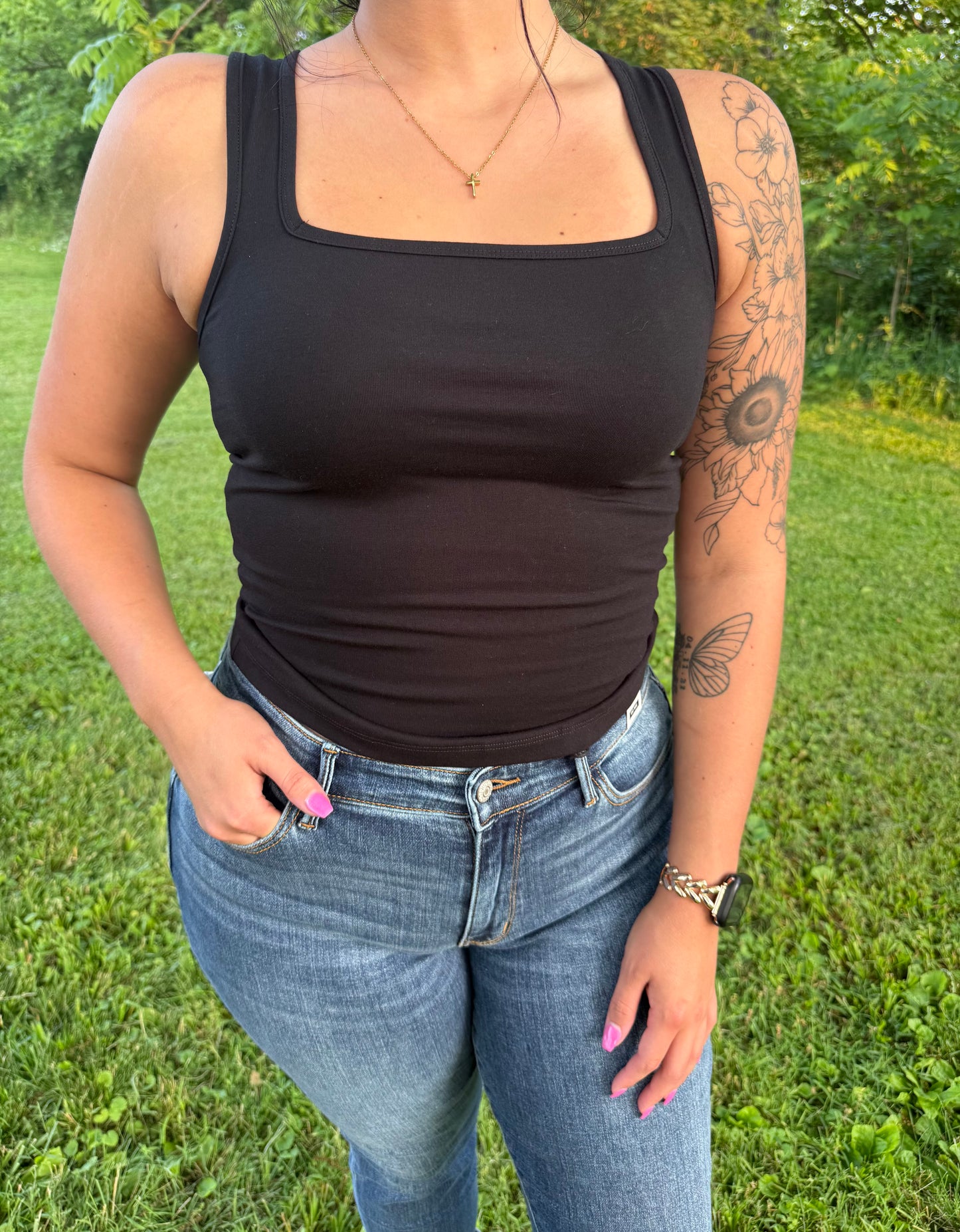 Square Neck Tank Top