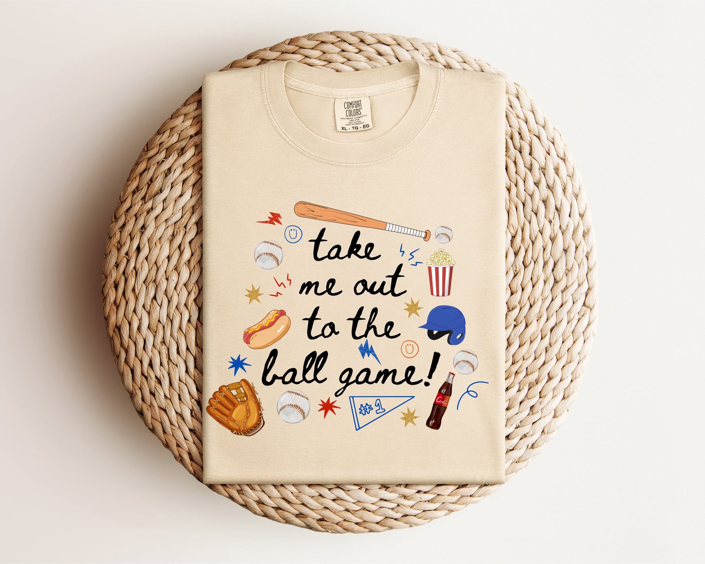 take me out to the ballgame graphic tee