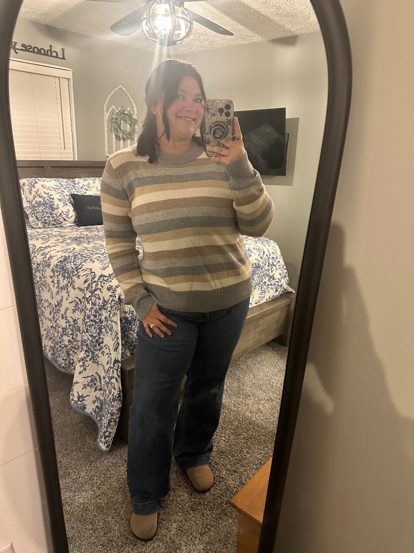 Stripe Round Neck Sweater