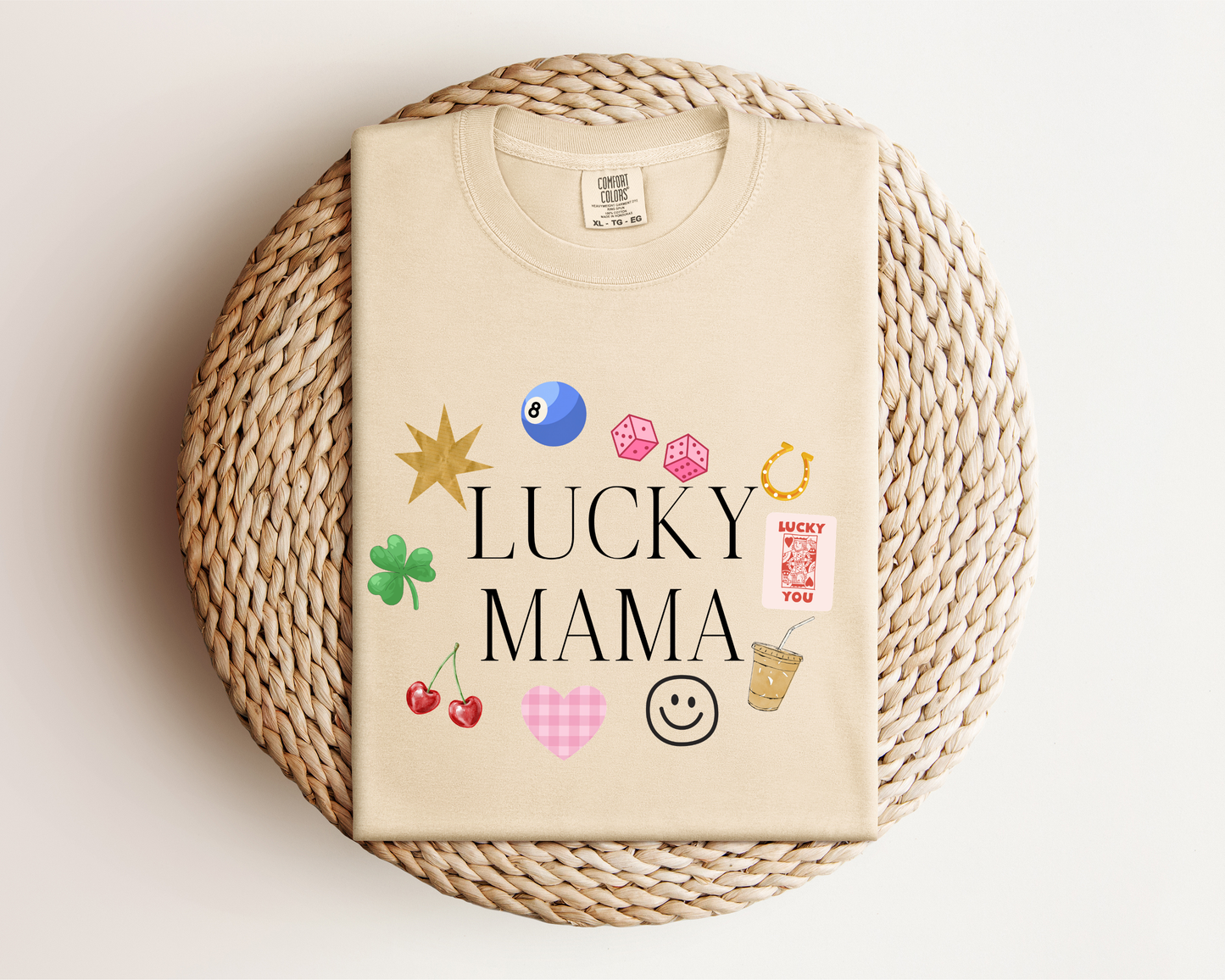 LUCKY MAMA GRAPHIC TEE