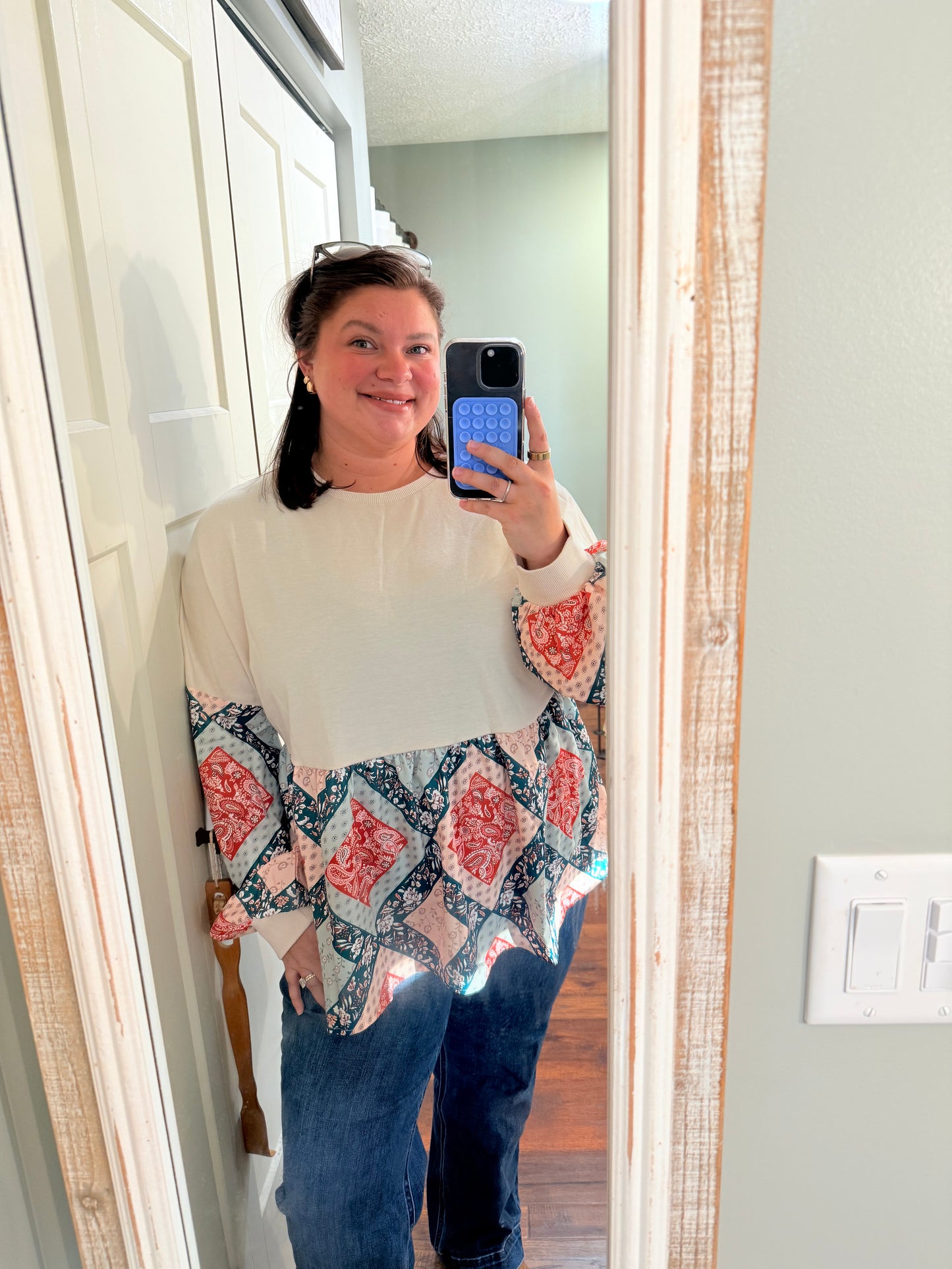 Paisley Long Sleeve Top