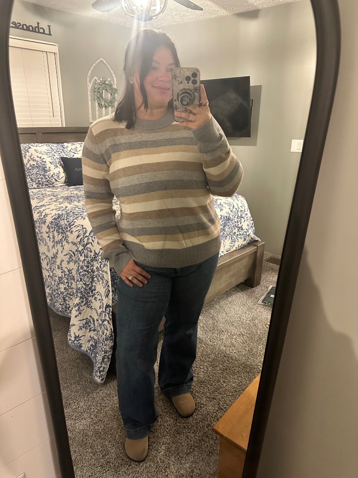 Stripe Round Neck Sweater
