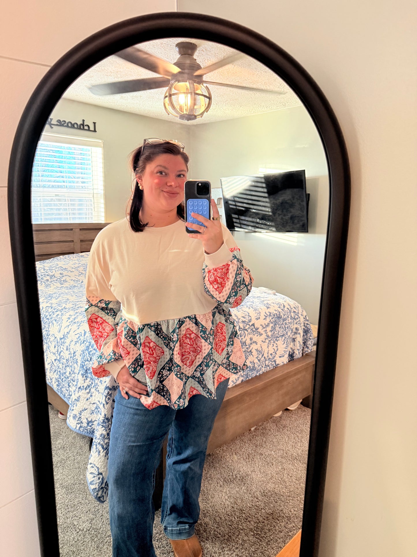 Paisley Long Sleeve Top