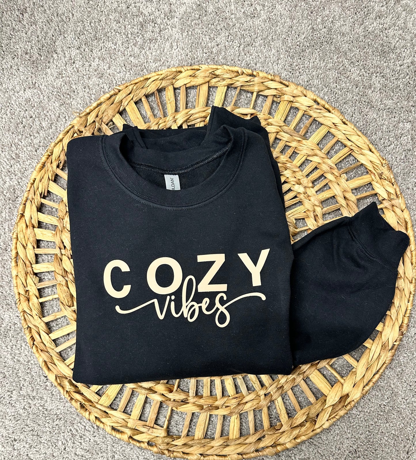 Cozy Vibes Graphic Crewneck