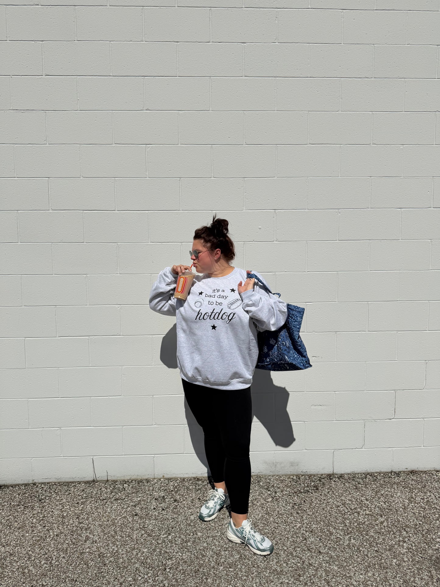 it's a bad day to be a hotdog crewneck