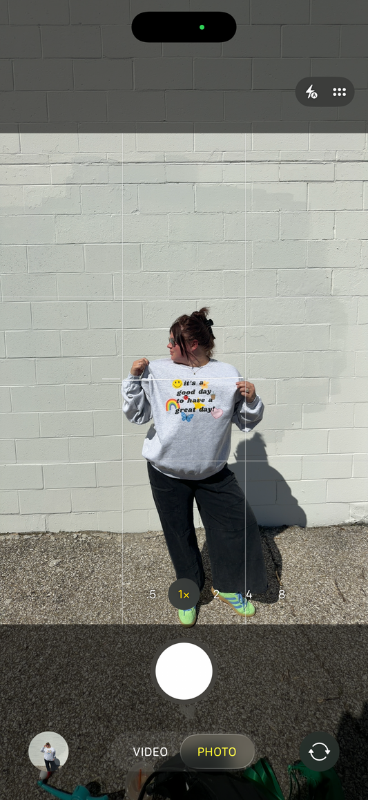 it's a good day to have a great day crewneck