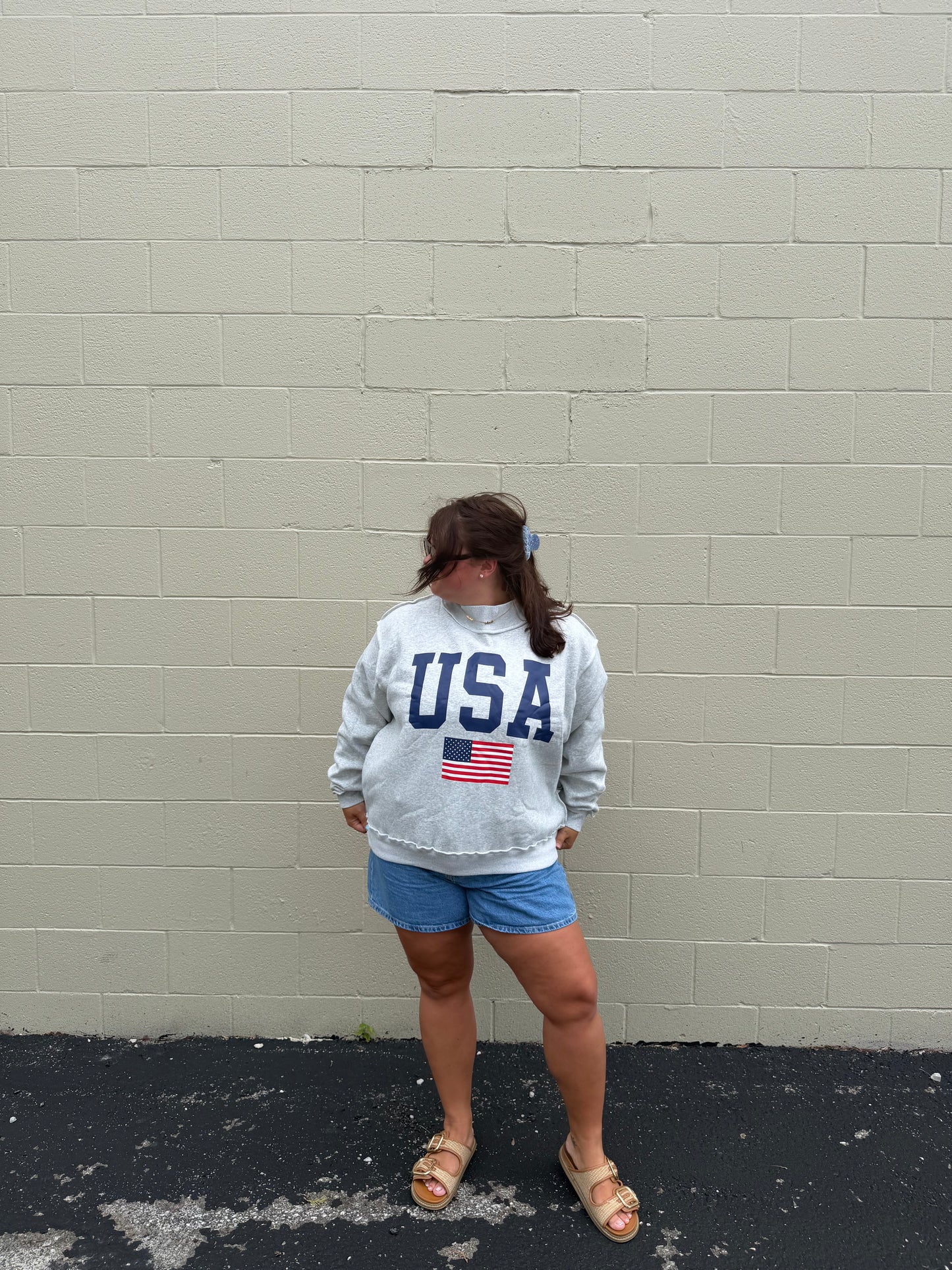 USA reversible Mock Neck