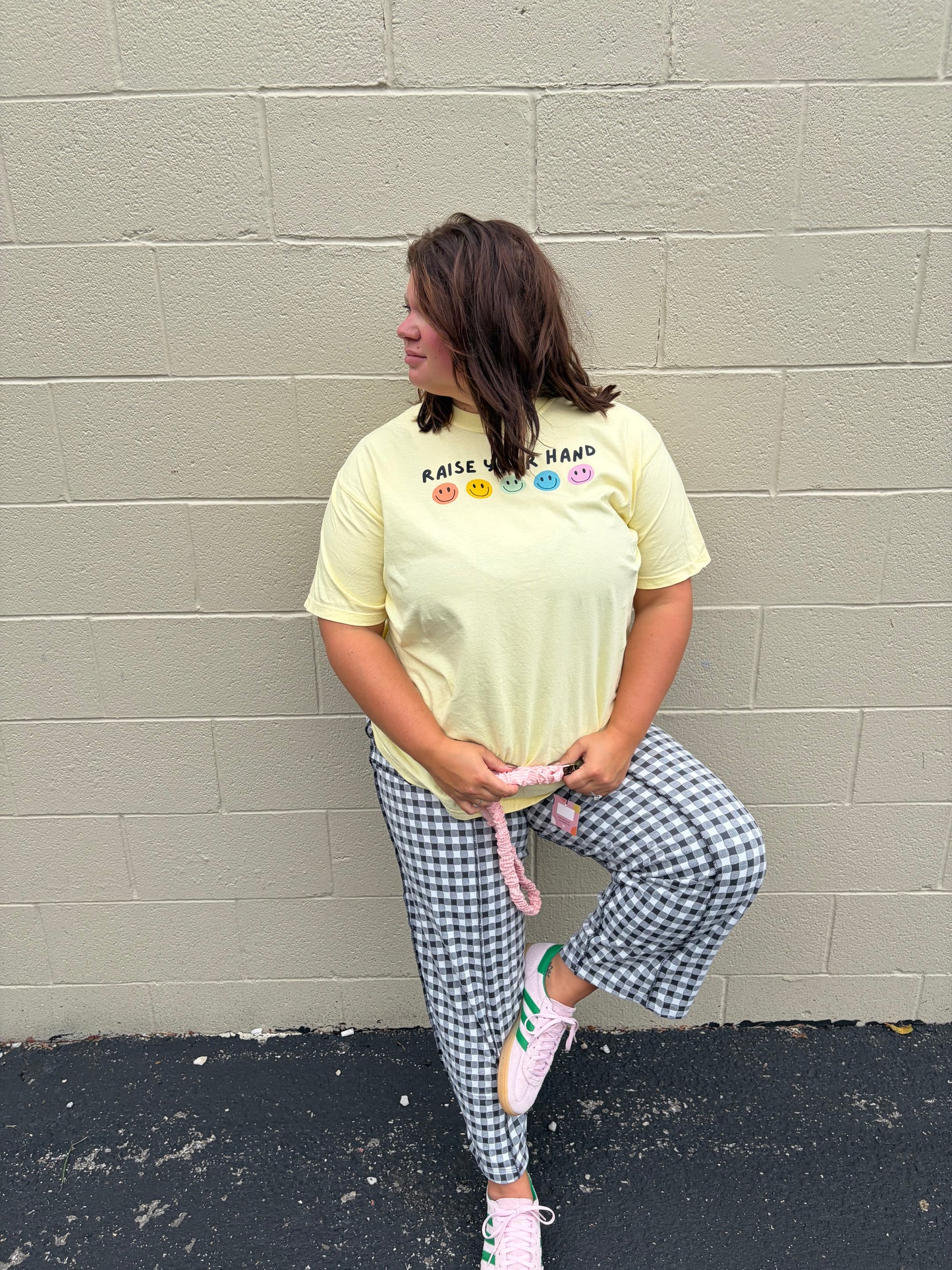 raise your hand graphic tee