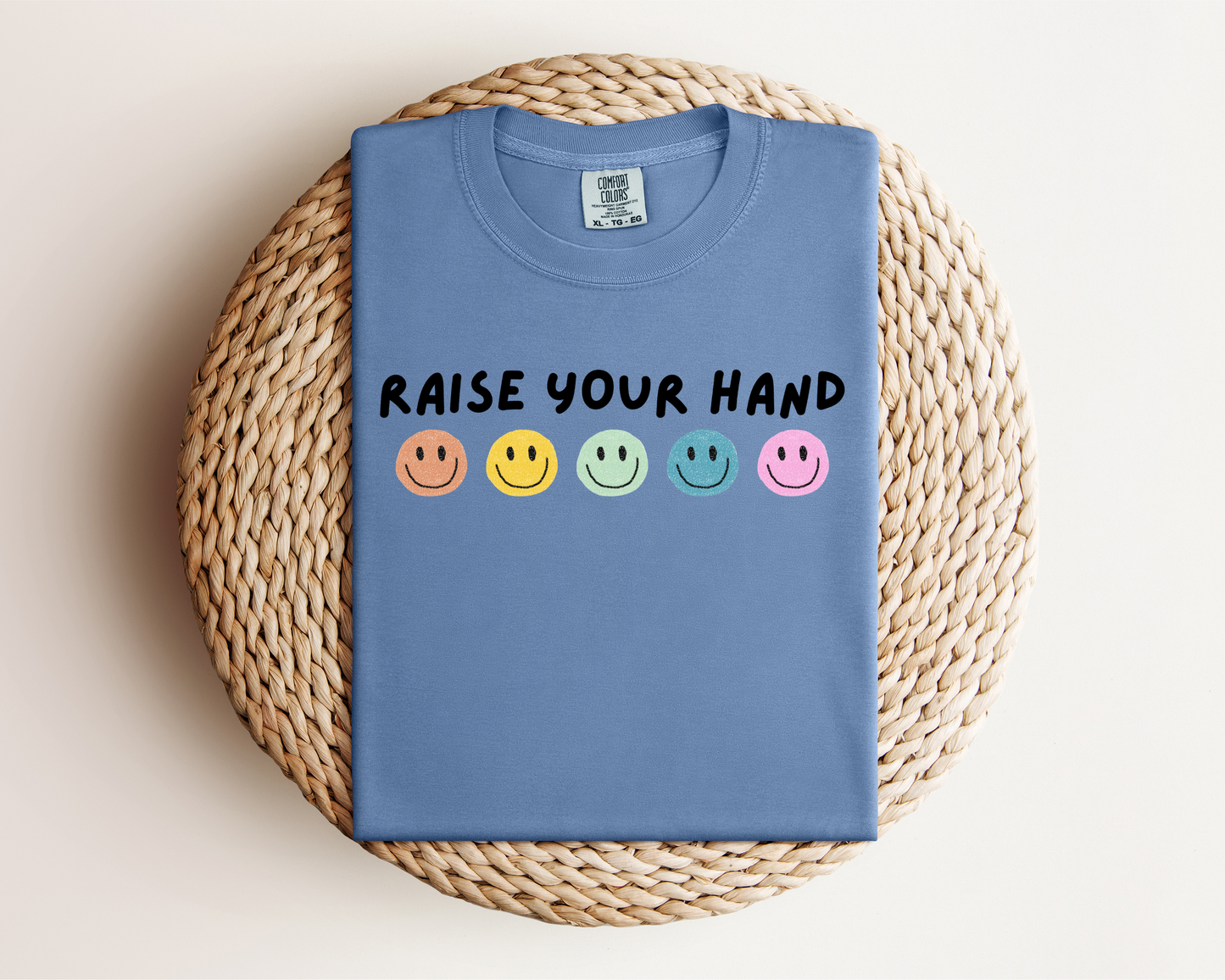 raise your hand graphic tee