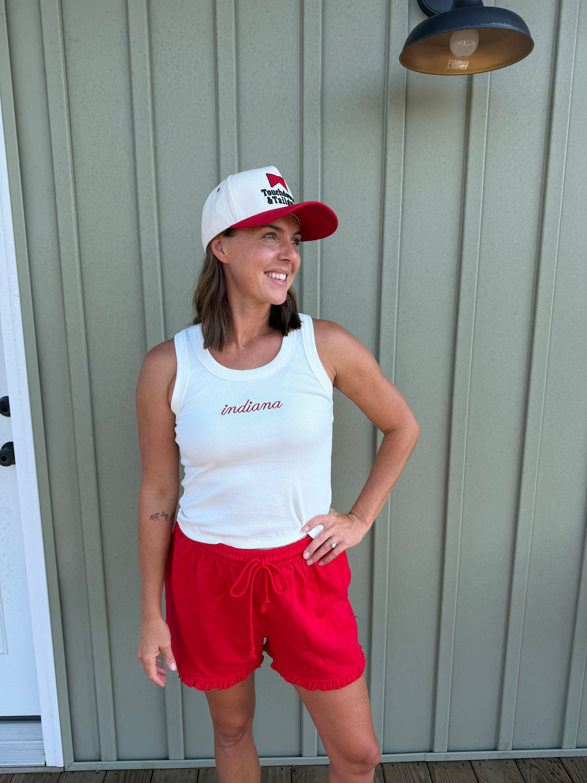 indiana embroidered tank