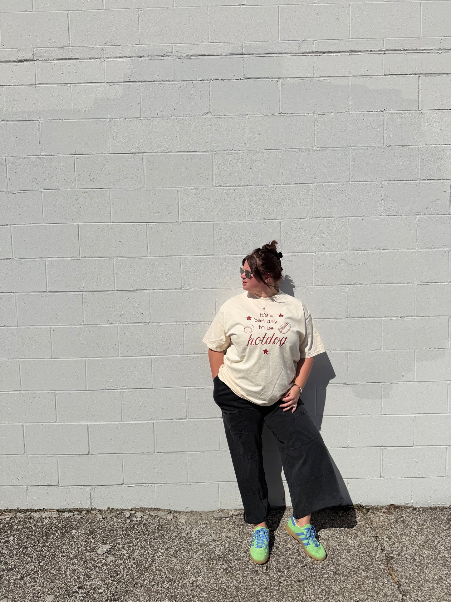 it's a bad day to be a hotdog graphic tee