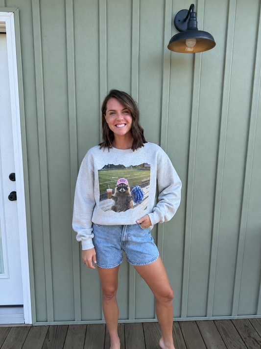 SIDELINE BEHAVIOR graphic crewneck