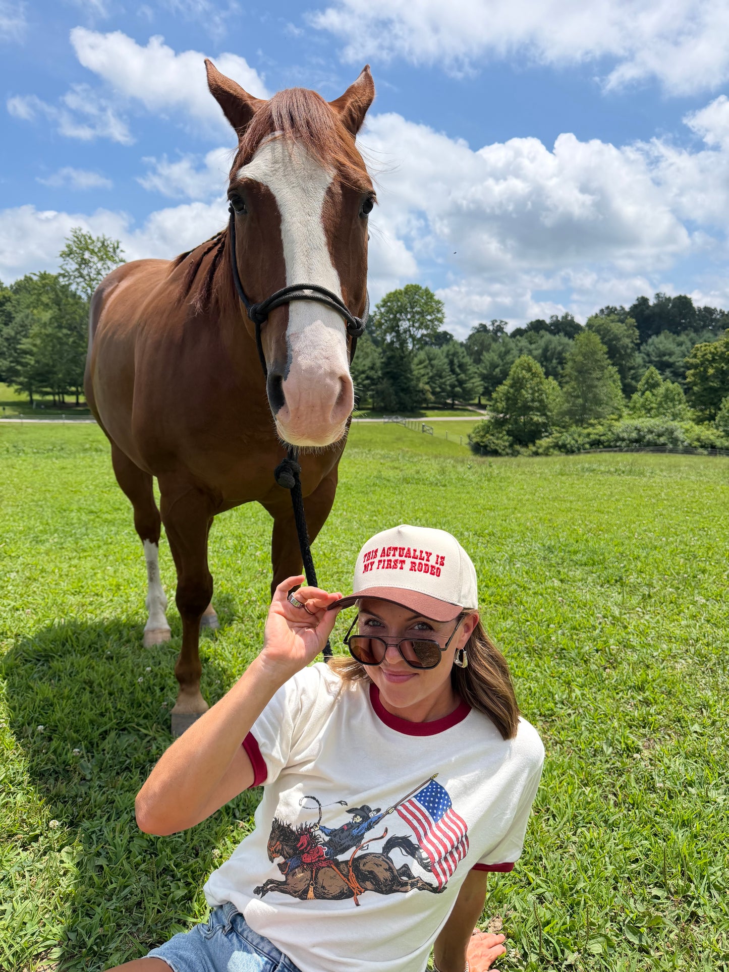 THIS ACTUALLY IS MY FIRST RODEO Trucker Hat