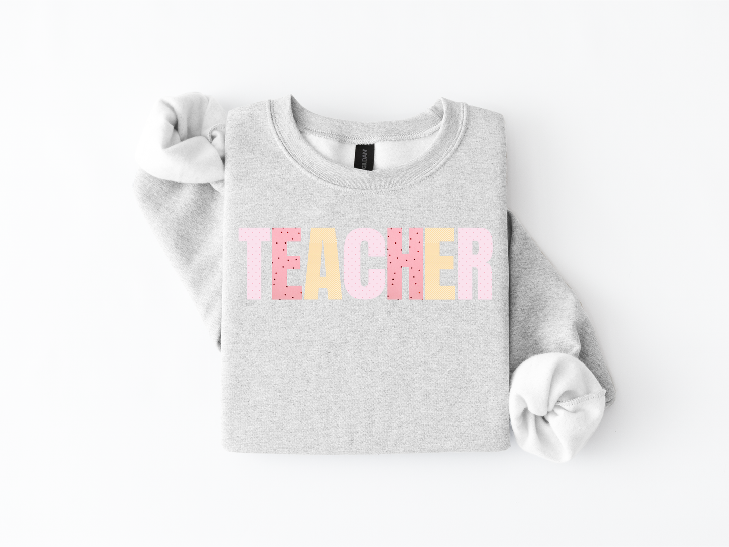TEACHER graphic crewneck