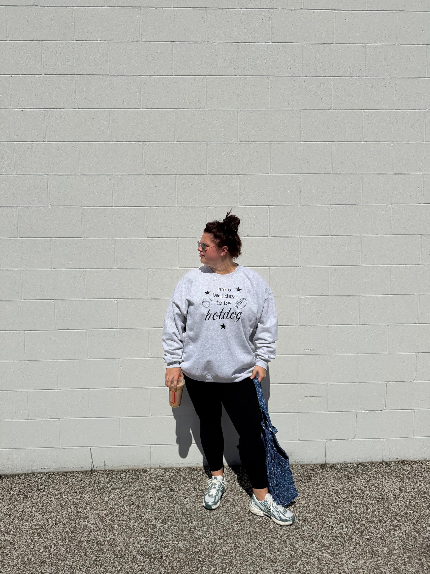 it's a bad day to be a hotdog crewneck