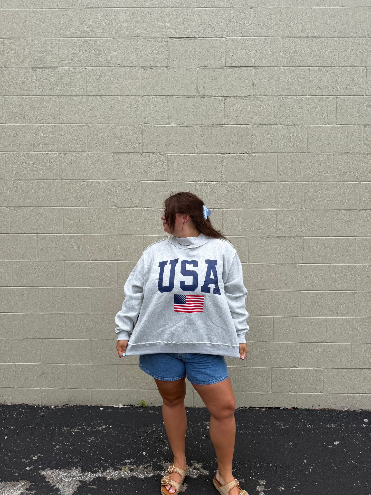 USA reversible Mock Neck
