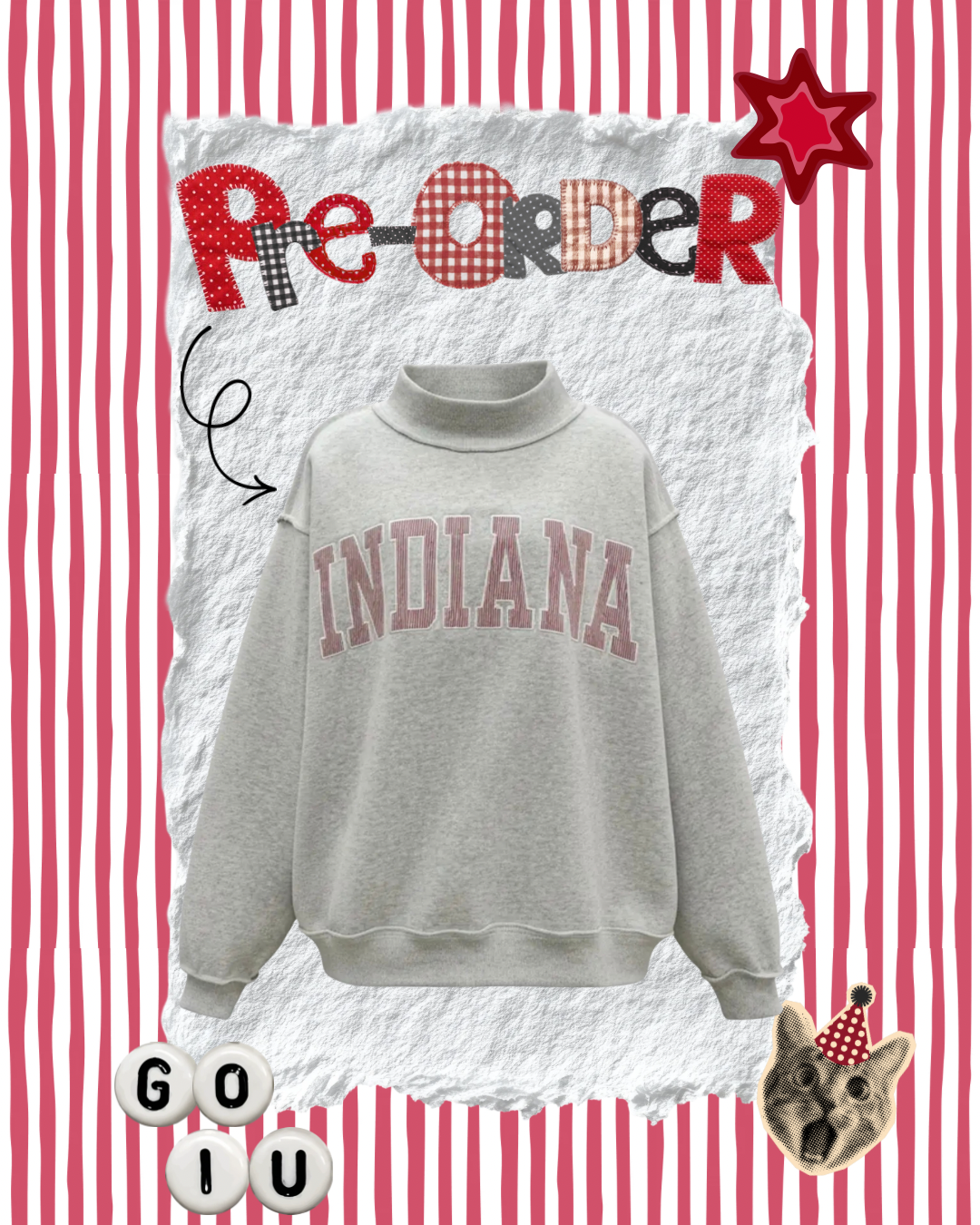 PRE - ORDER ~ INDIANA MOCKNECK