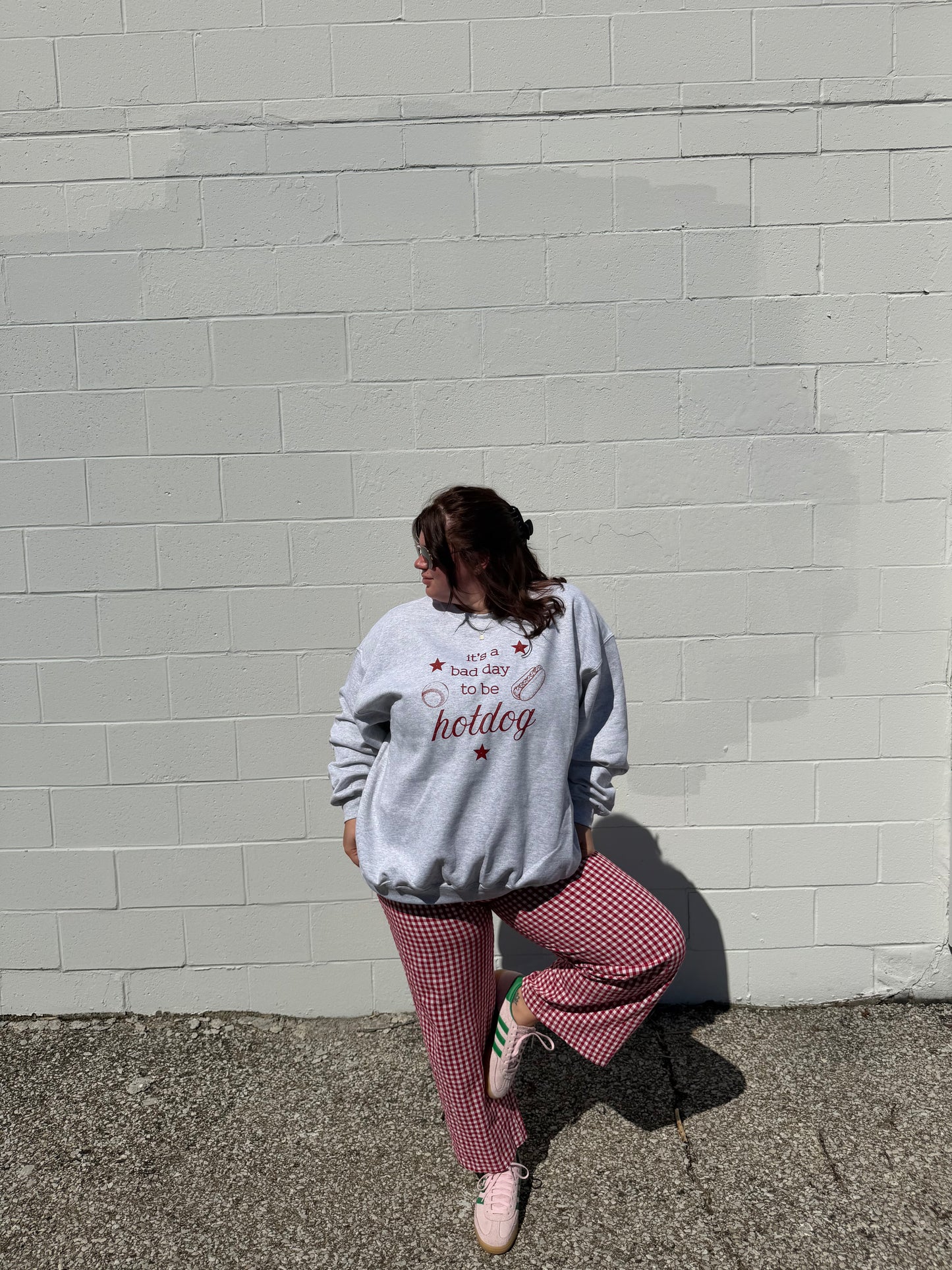 it's a bad day to be a hotdog crewneck