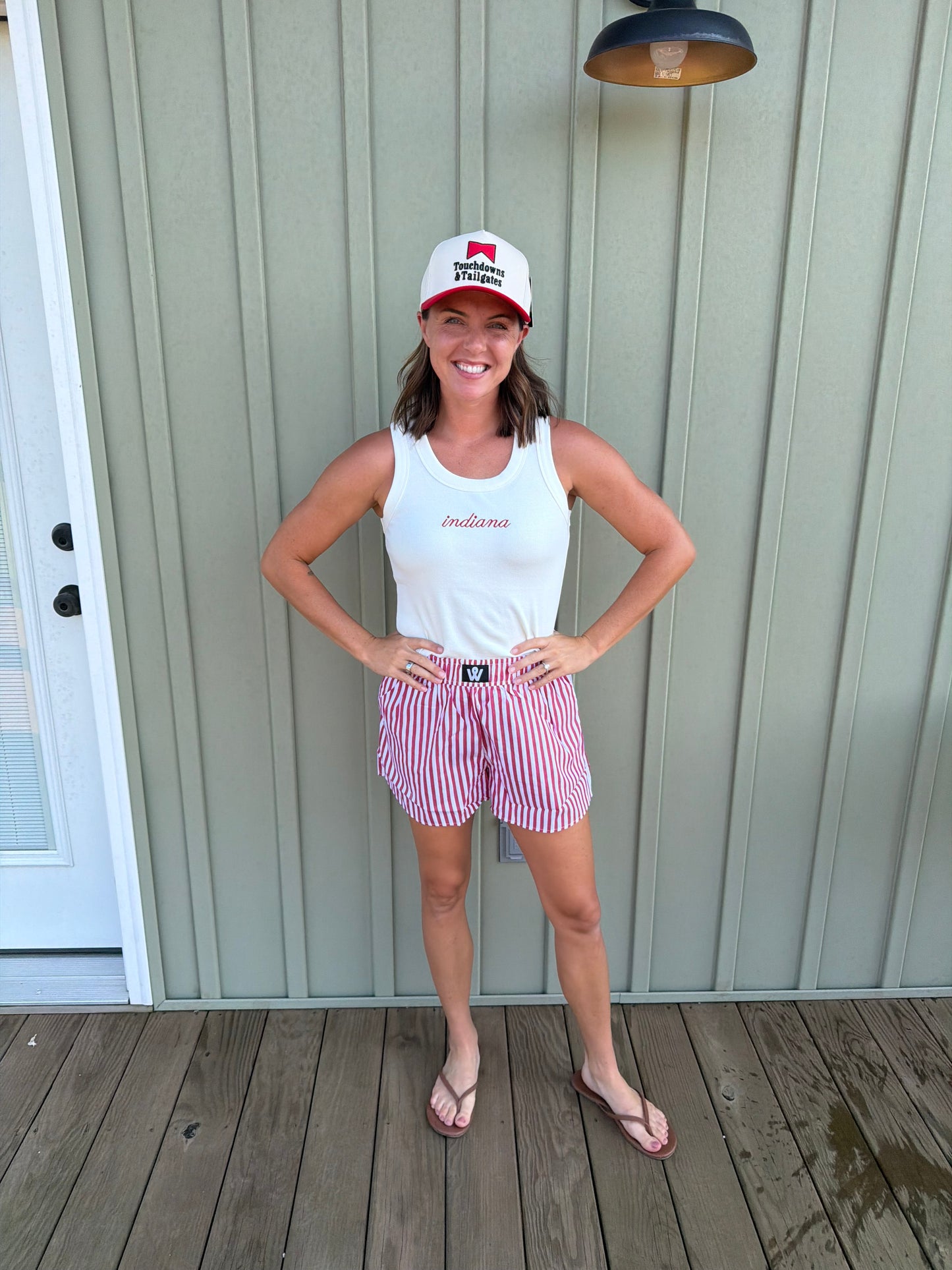 indiana embroidered tank