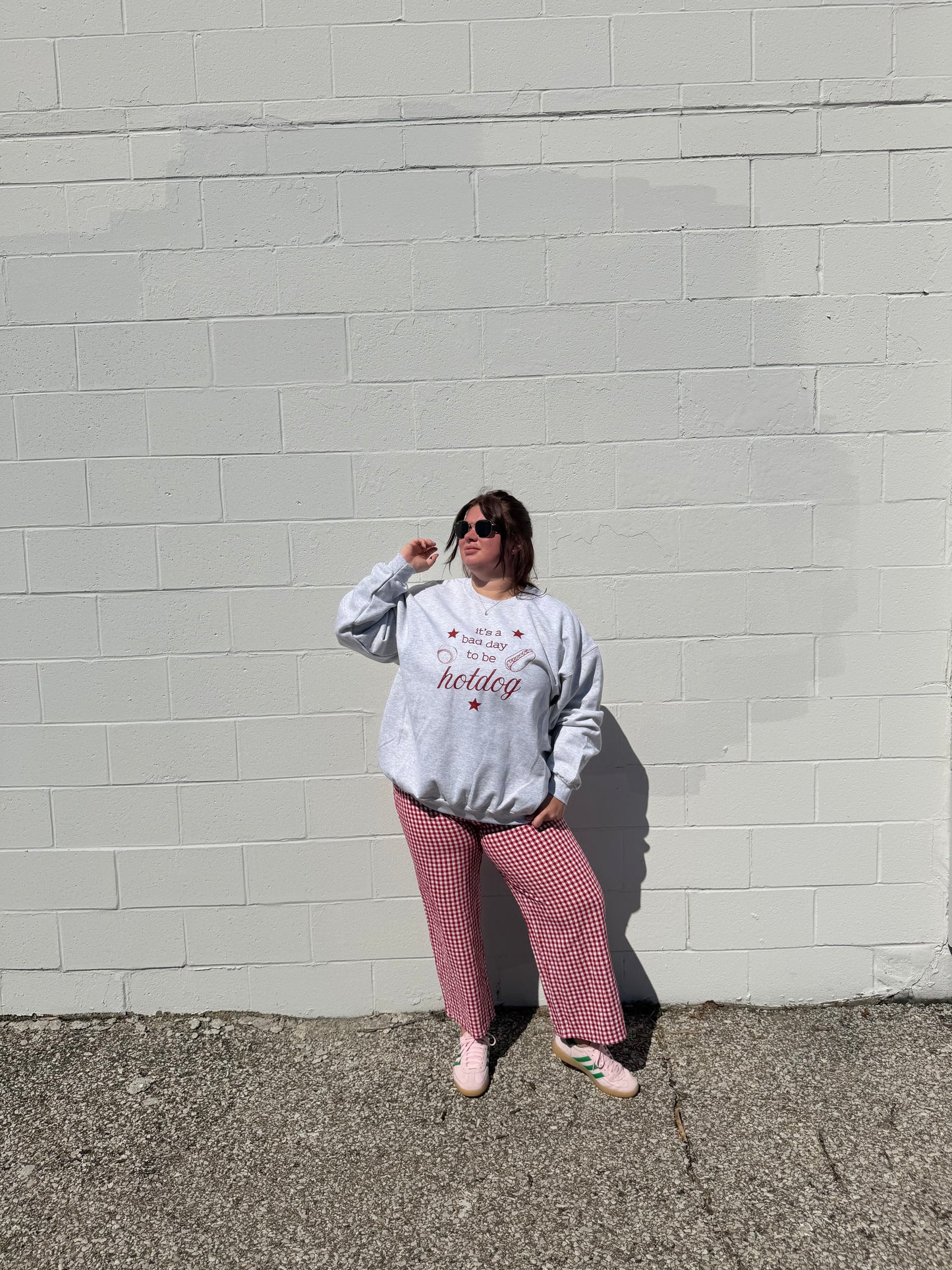 it's a bad day to be a hotdog crewneck