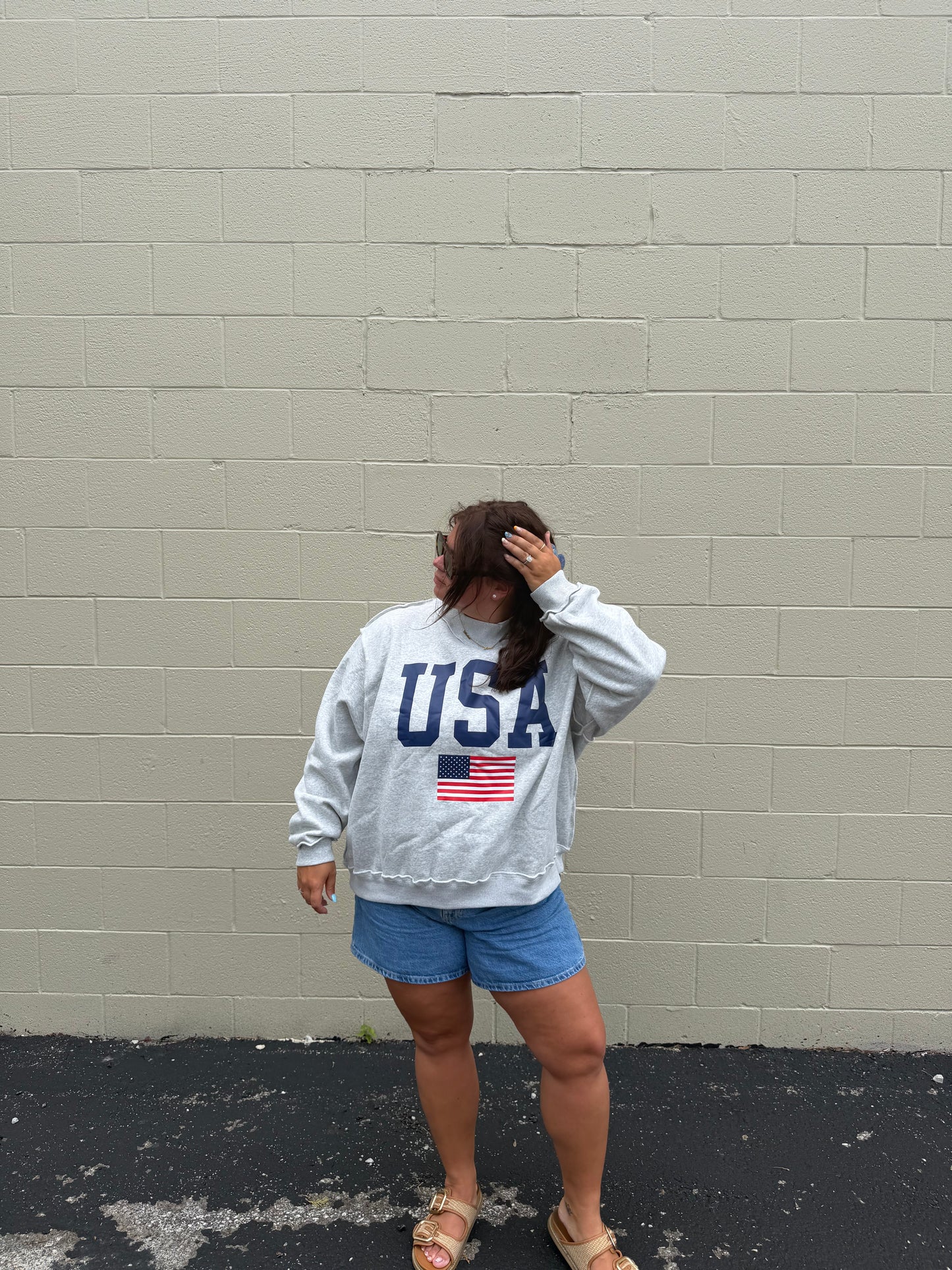 USA reversible Mock Neck
