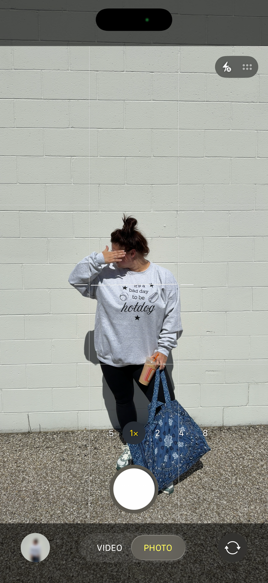 it's a bad day to be a hotdog crewneck