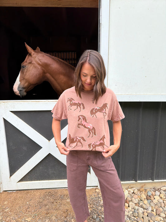 Wild Horses Graphic Tee