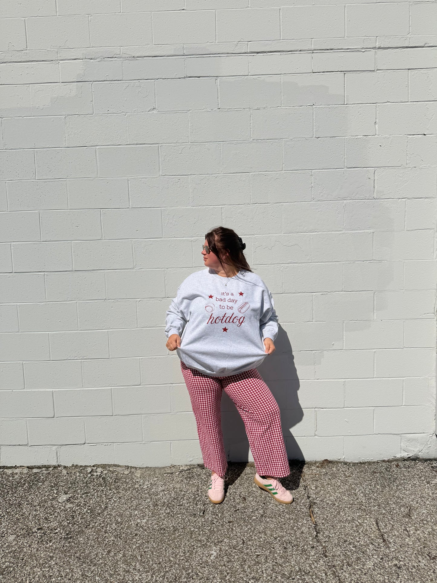 it's a bad day to be a hotdog crewneck