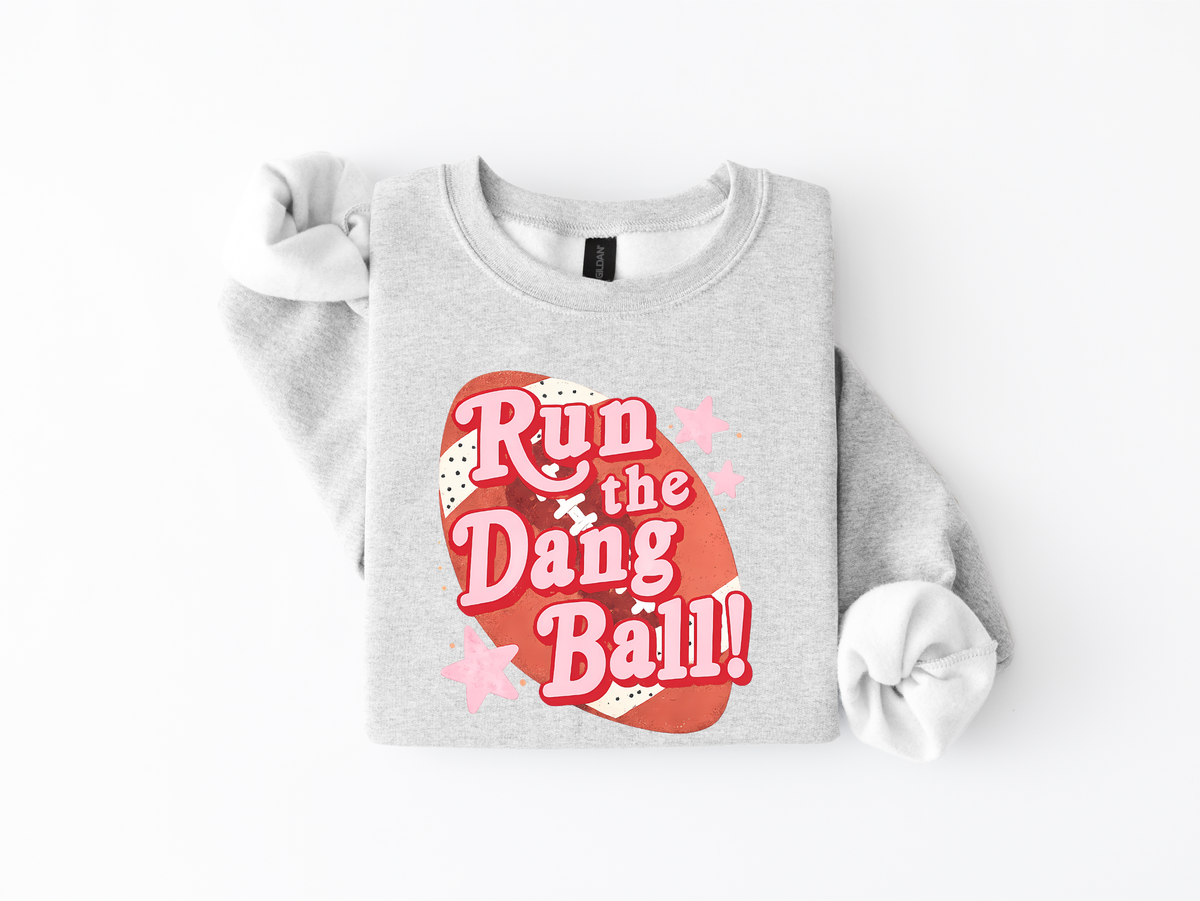 run the dang ball graphic crewneck