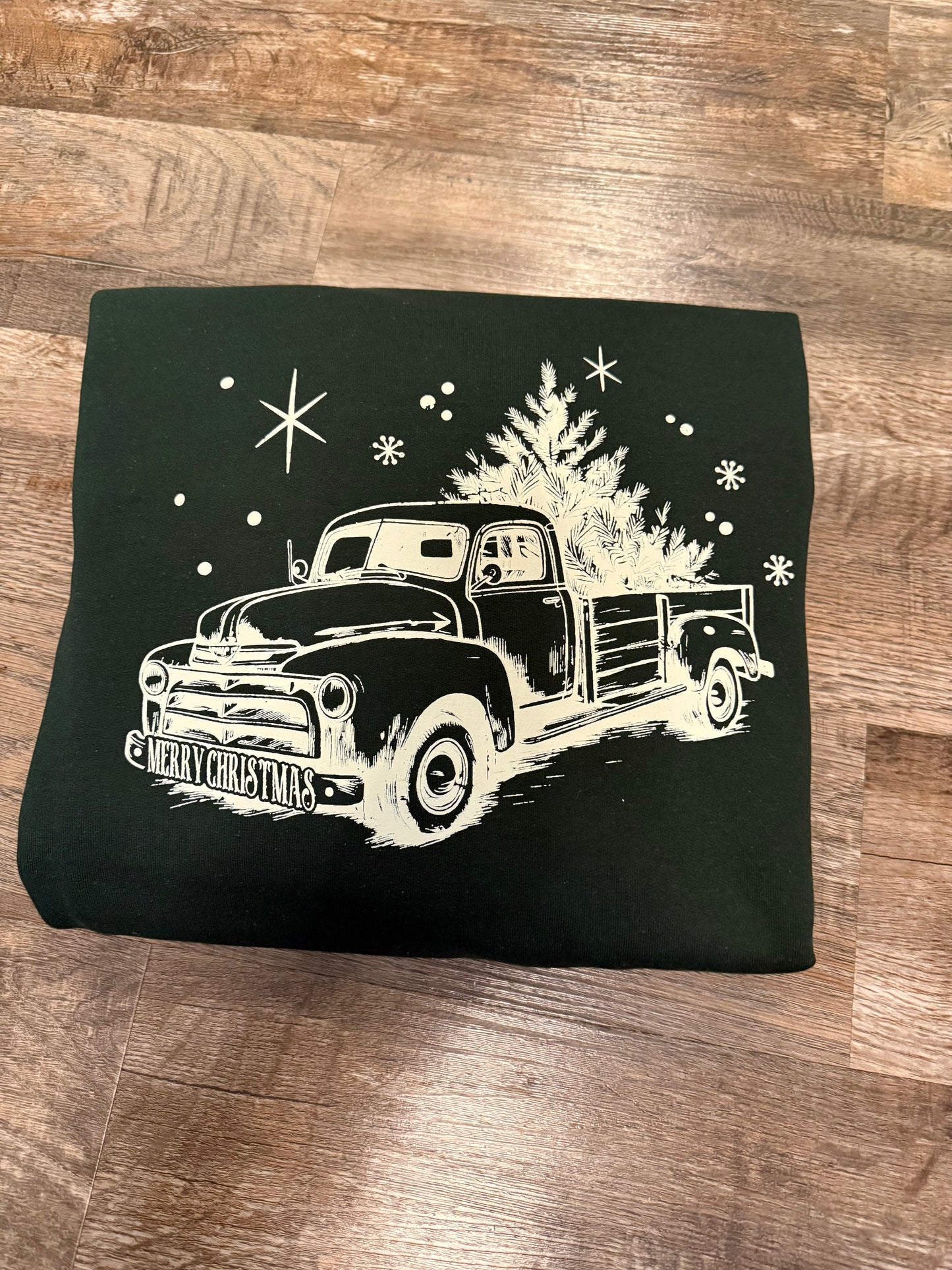 Christmas truck crewneck